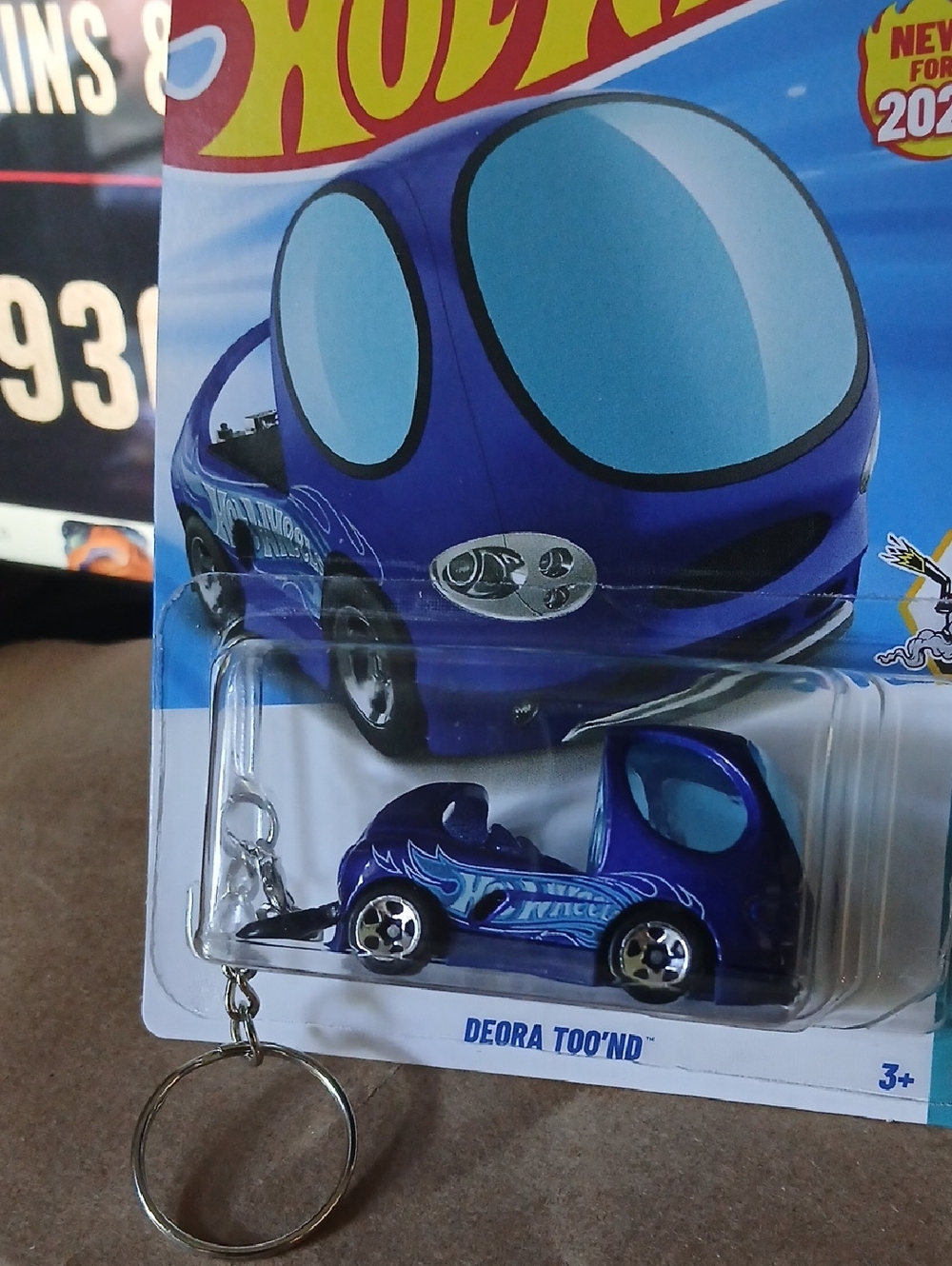 Hot Wheels Deora Too'nd Purple Keychain or zipper pull